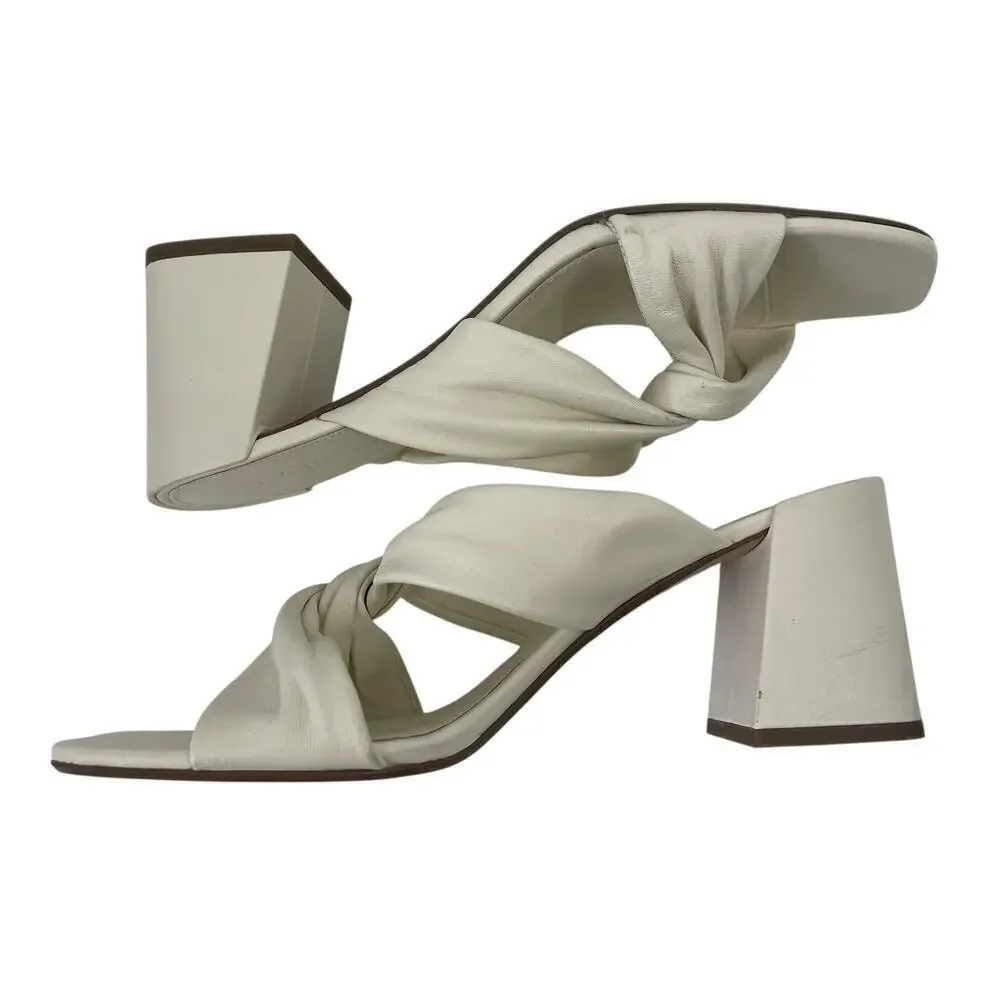 Everlane The Day Twist Heel in White Size 9.5 Summer